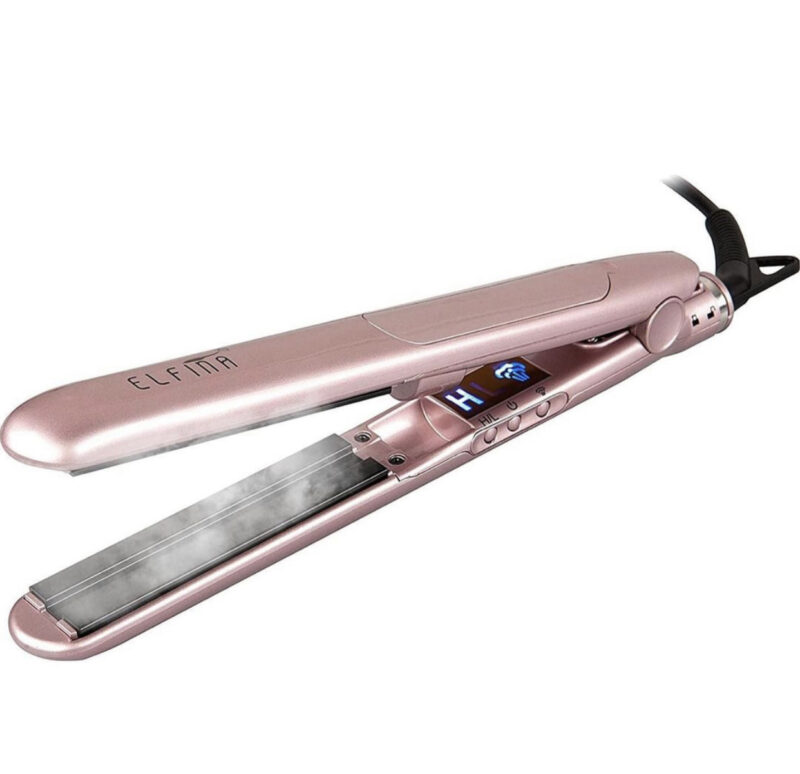 Elfina professional steaming straightener