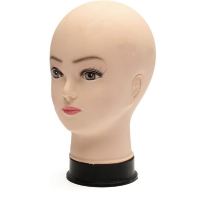 Bald pierce-able mannequin head