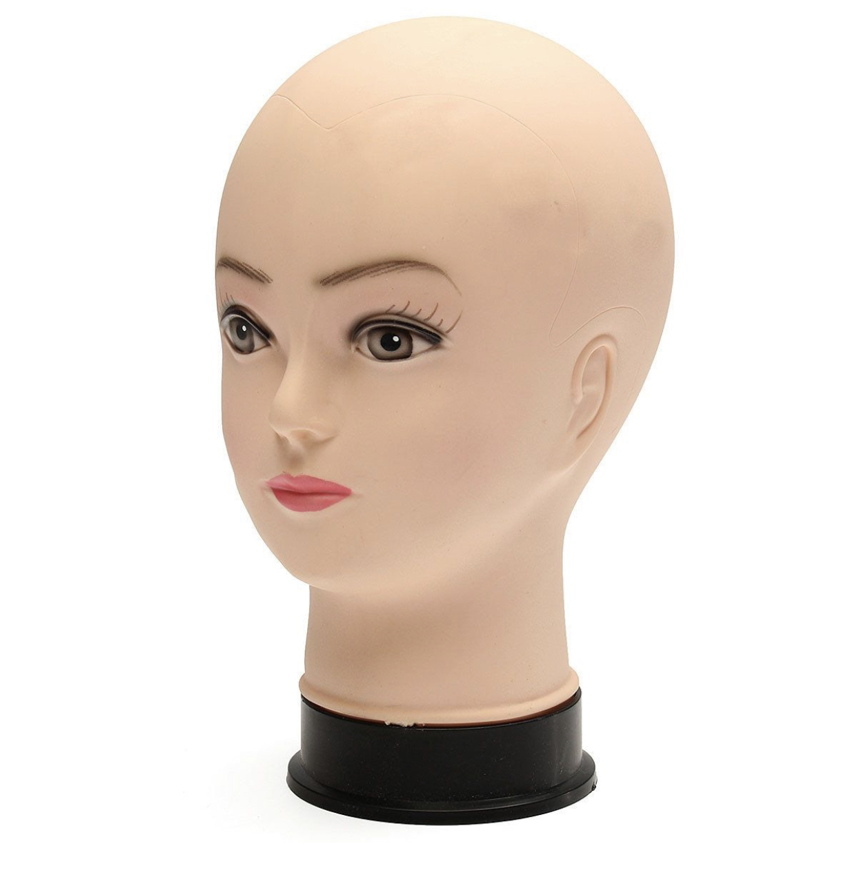 Bald pierce-able mannequin head