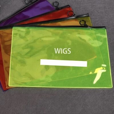 Transparent wig bag