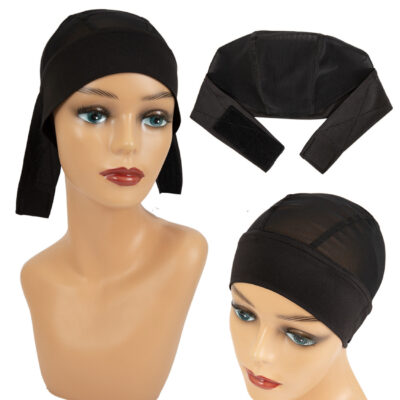 Mesh head band wig cap