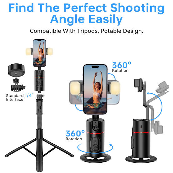 360 Face Tracking & Smart AI Tripod